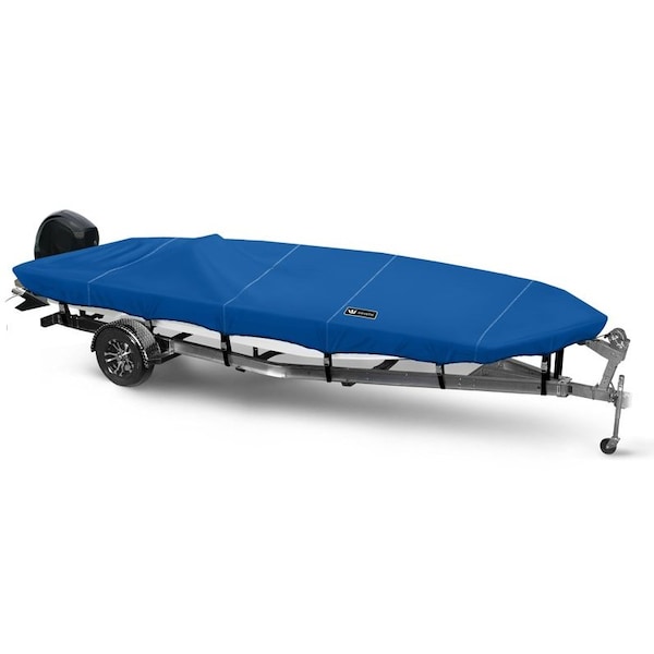 Eevelle Boat Cover JON BOAT Open, Outboard Fits 21ft 6in L up to 96in W Royal WSOJB2196B-RYL - main